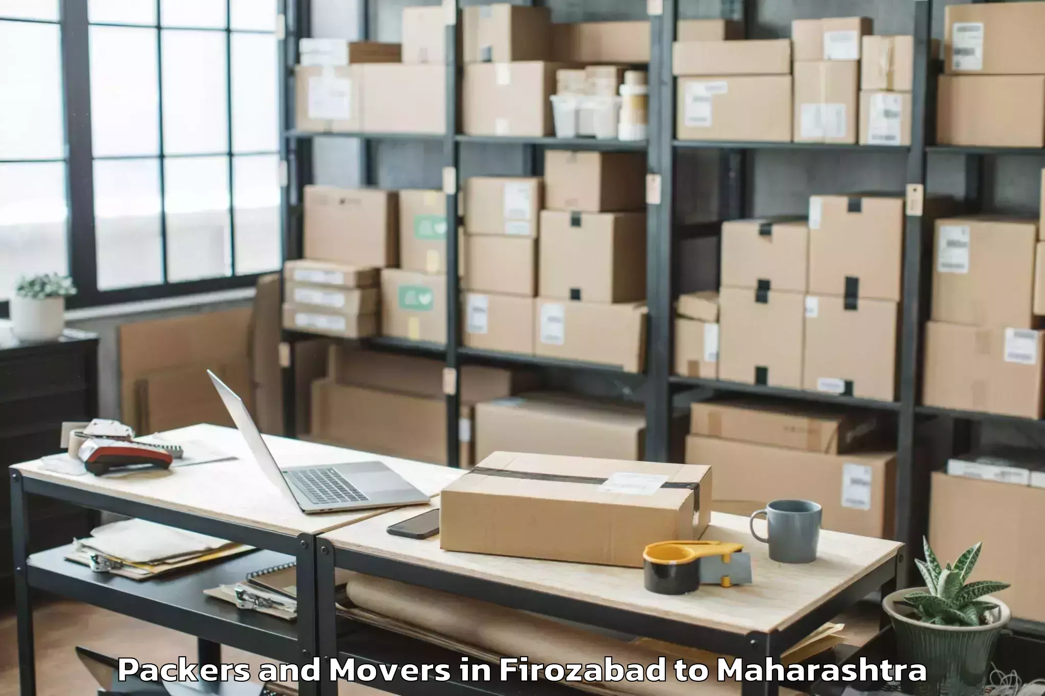 Hassle-Free Firozabad to Sindkhed Raja Packers And Movers